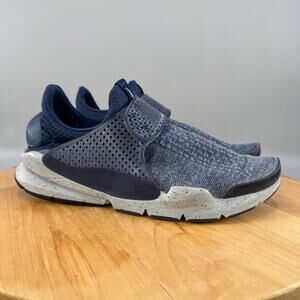 Nike Sock Dart SE Premium Mens Size 12 Shoes Navy Blue Slip-On Athletic Sneakers